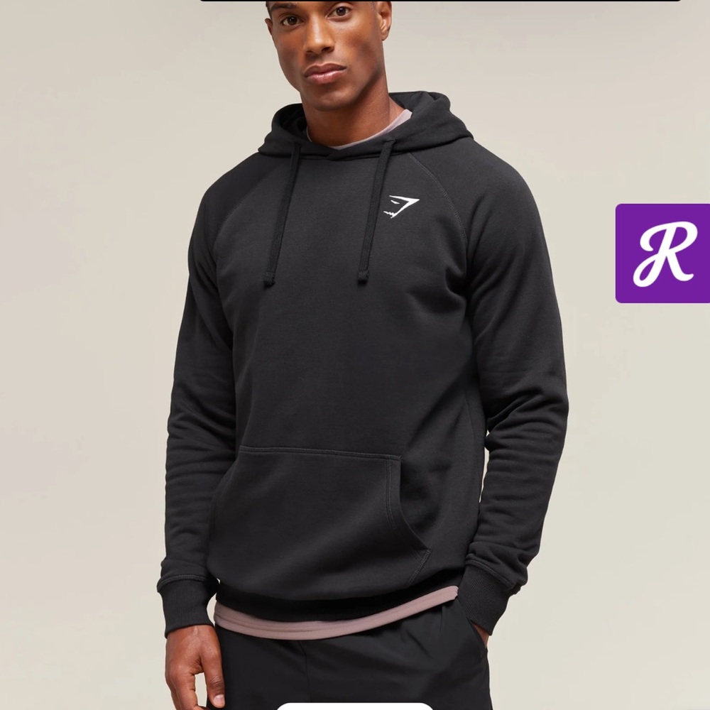 Gymshark Crest Hoodie - Black